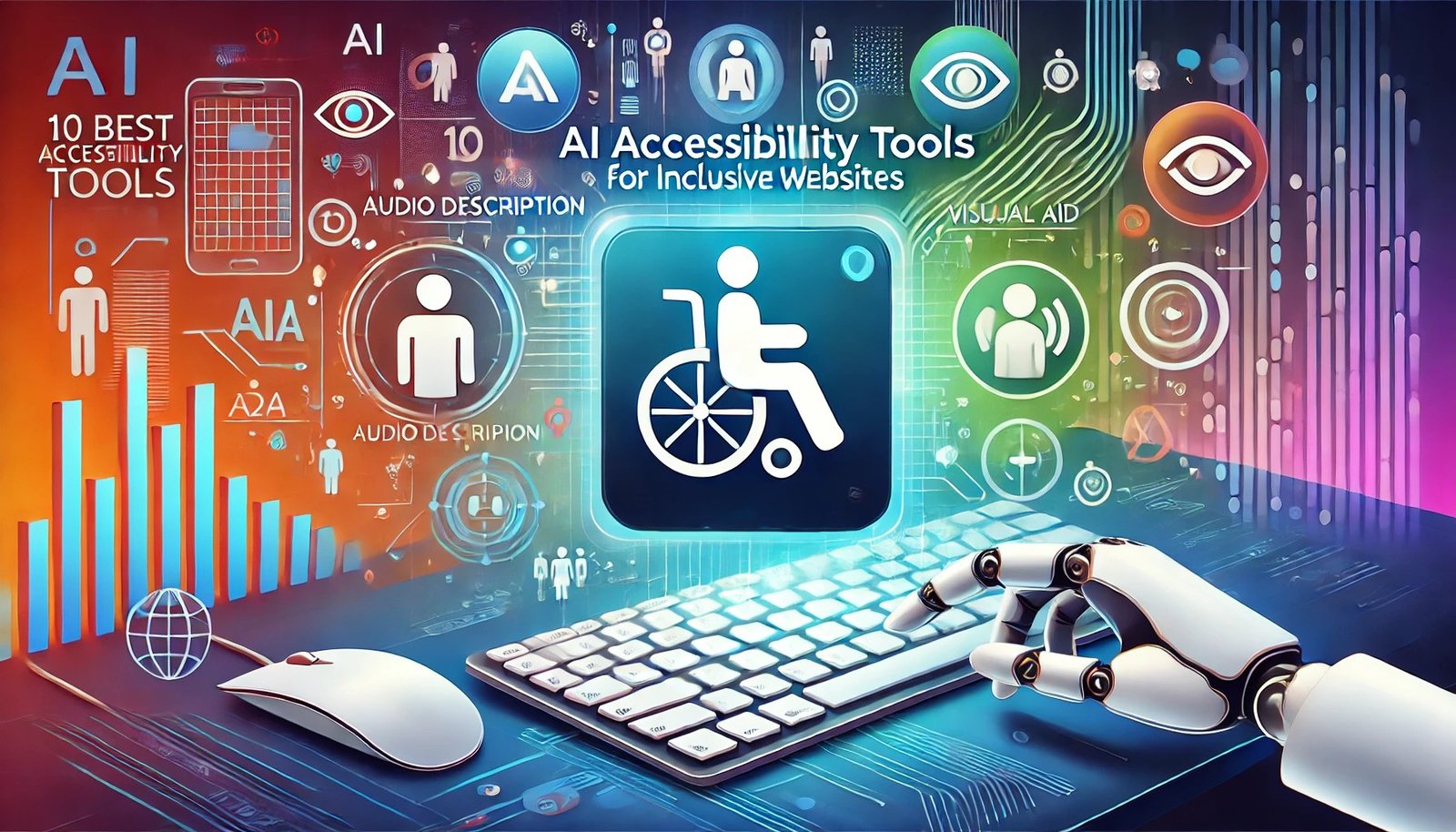 Ai accessibility illustration banner